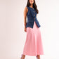 Love Laura Slip Skirt In Pink