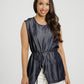 Paige Wrap Style Top In Navy