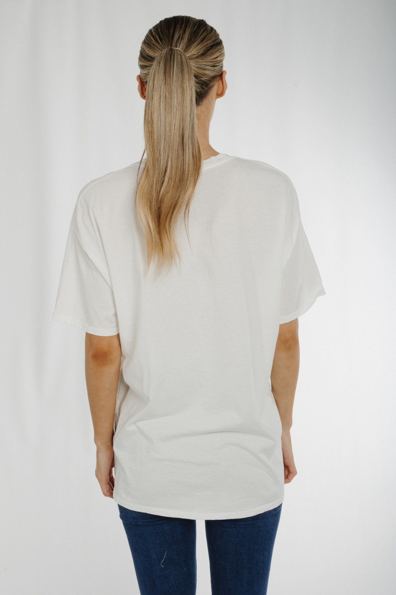 Alaina Eye T-Shirt In White - The Walk in Wardrobe