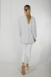 Alaina Side Zip Sweatshirt In Grey - The Walk in Wardrobe