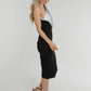 Alexandra One Shoulder Sequin Dress In Monochrome - The Walk in Wardrobe