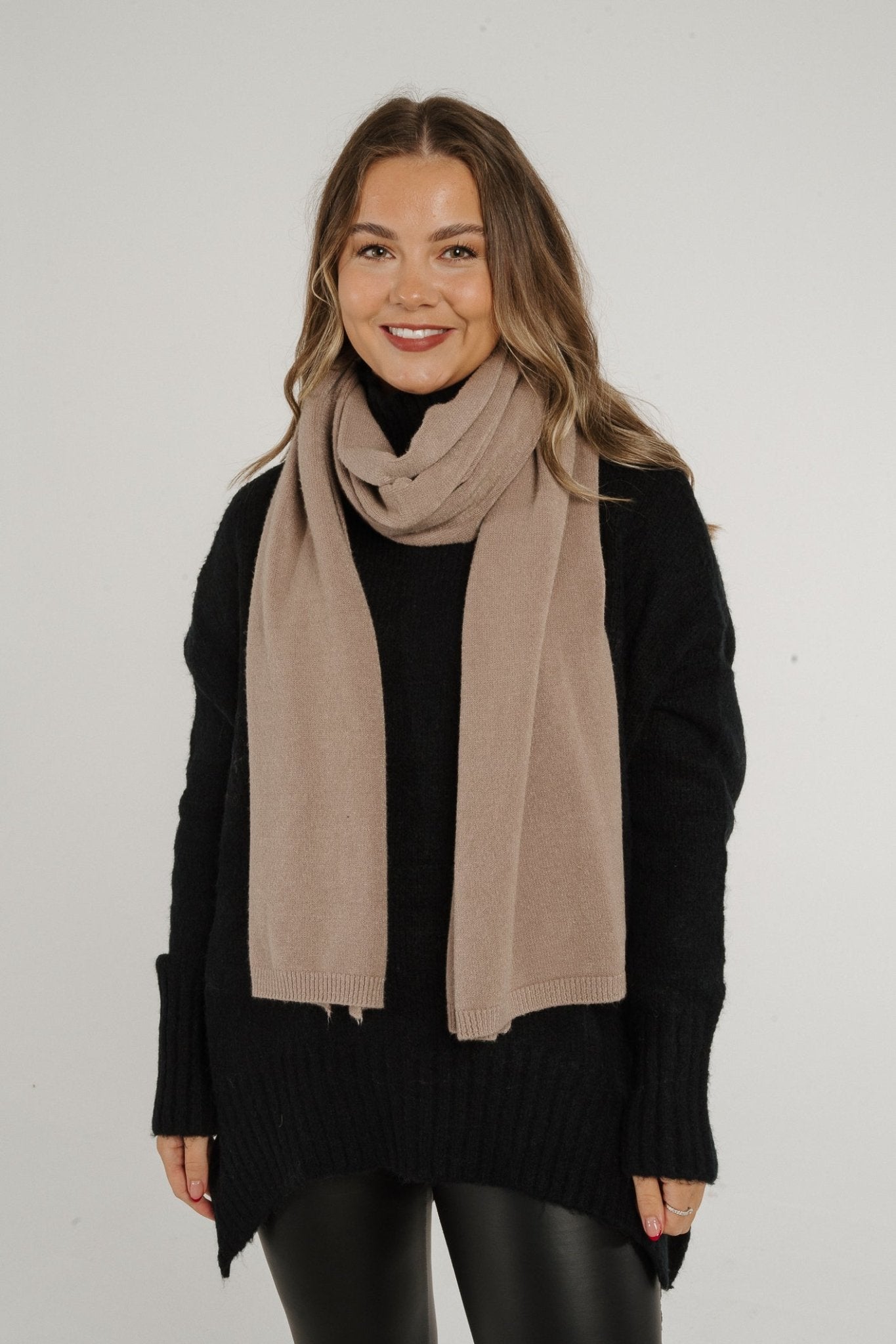 Amber Scarf In Biscuit - The Walk in Wardrobe
