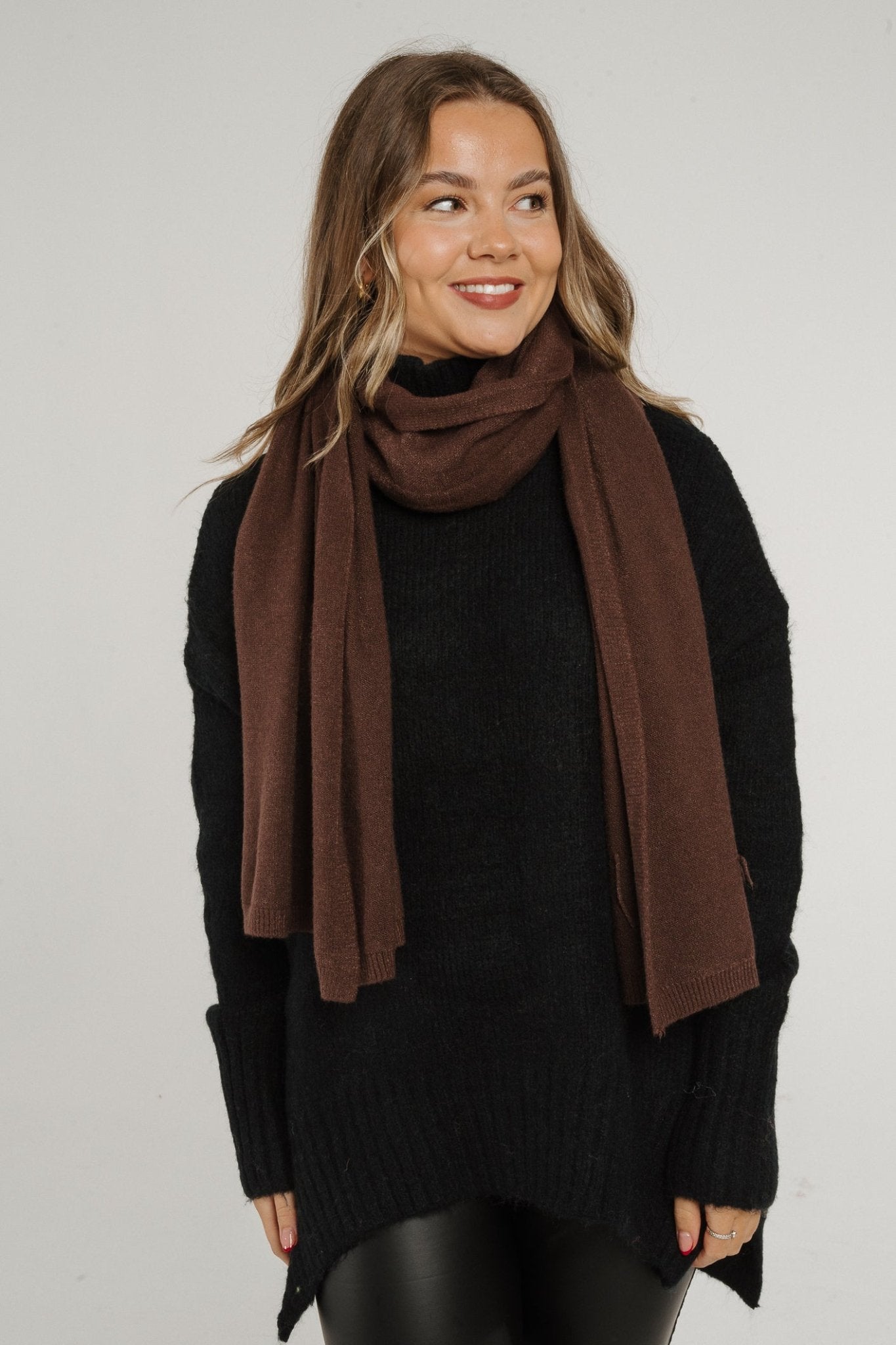 Amber Scarf In Chocolate - The Walk in Wardrobe