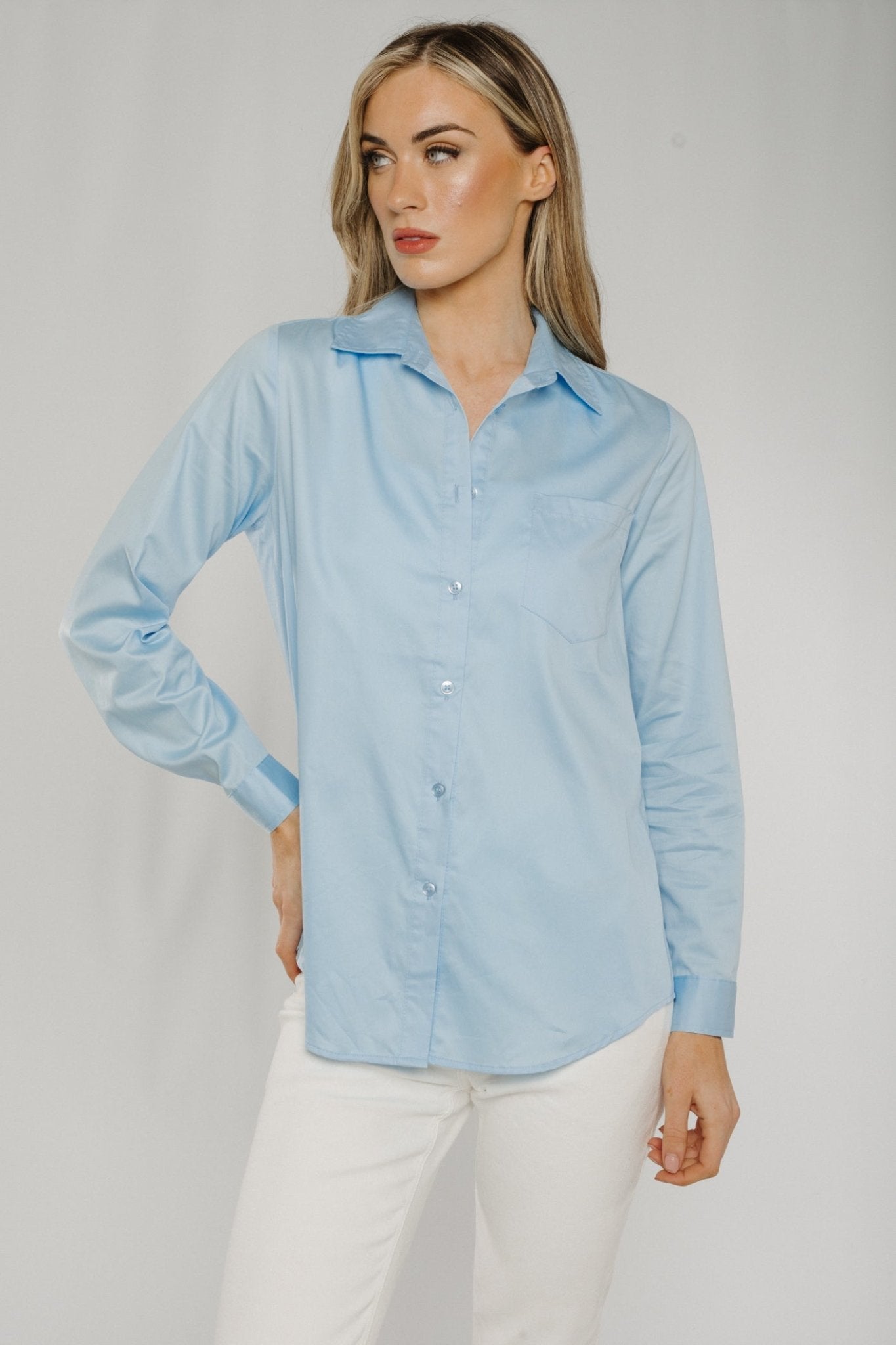 Arabella Shirt In Blue - The Walk in Wardrobe
