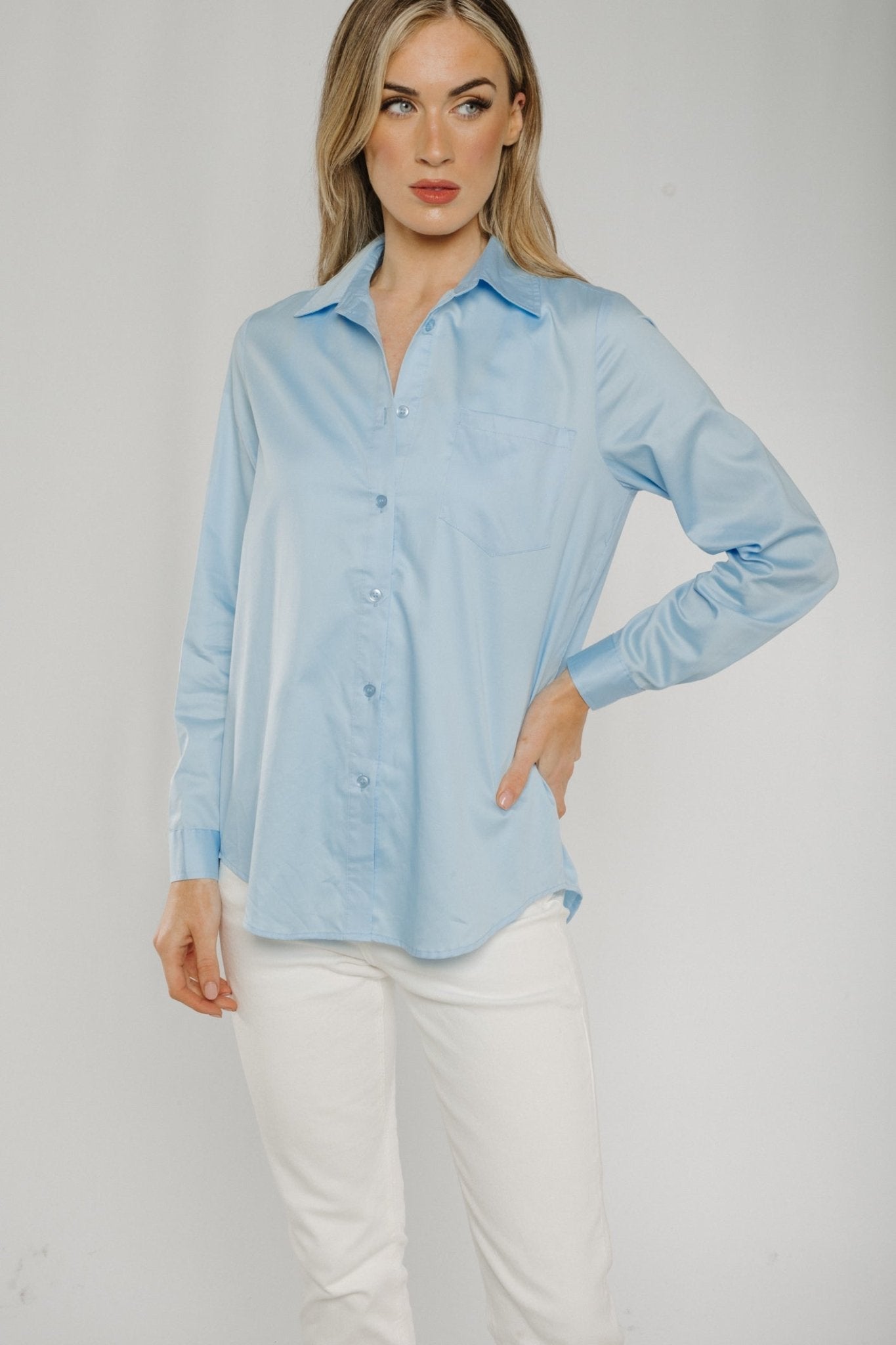 Arabella Shirt In Blue - The Walk in Wardrobe