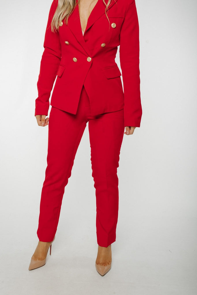 Arabella Trouser In Red - The Walk in Wardrobe