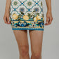 Caitlyn Printed Mini Skirt In White - The Walk in Wardrobe