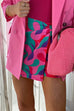 Caitlyn Printed Skort In Pink Mix - The Walk in Wardrobe