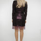 Caitlyn Sequin Wrap Dress In Purple - The Walk in Wardrobe