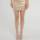 Cindy Metallic Skirt In Gold - The Walk in Wardrobe