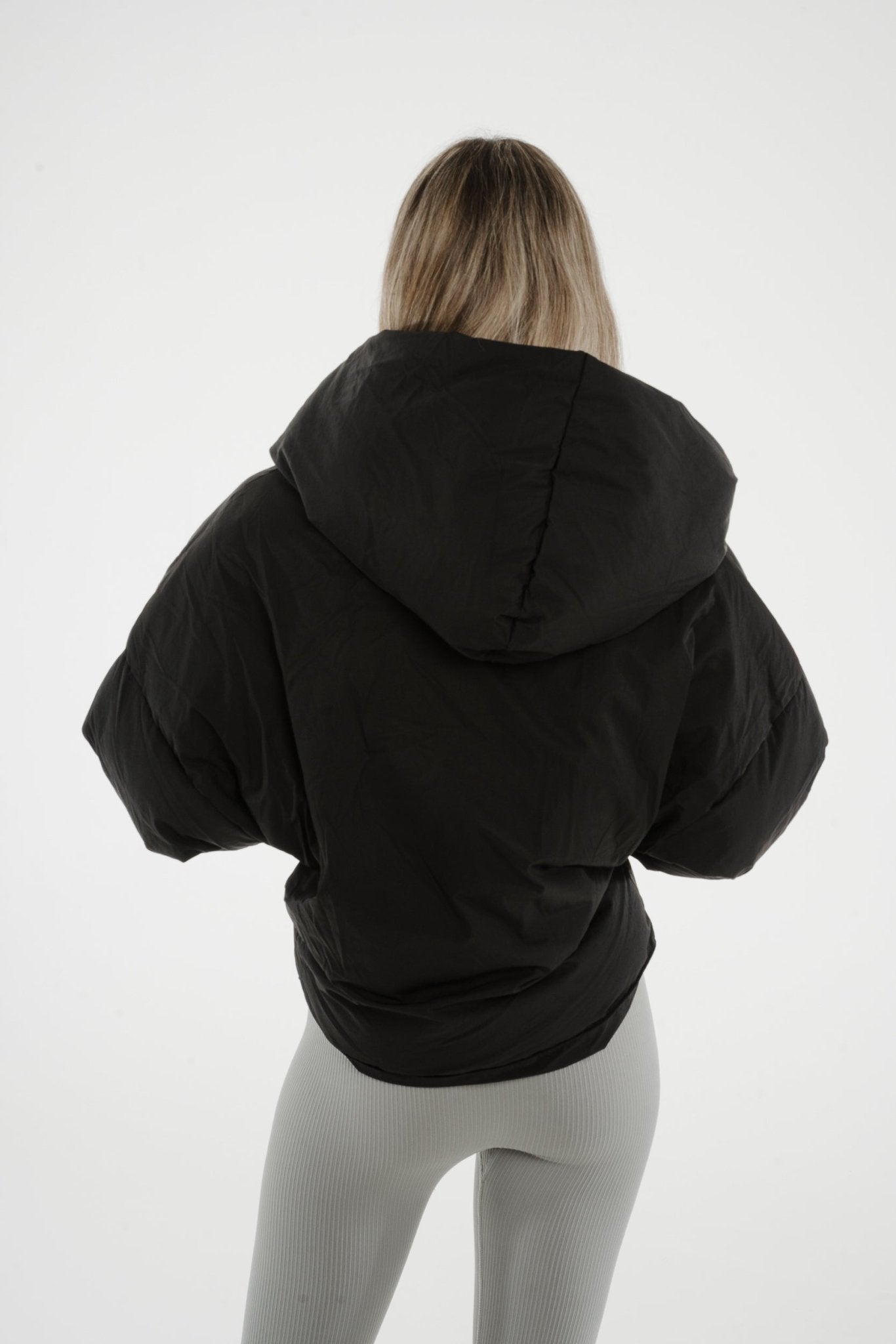 Cora Hooded Coat In Black - The Walk in Wardrobe