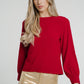 Daisy Tie Detail Blouse In Red - The Walk in Wardrobe