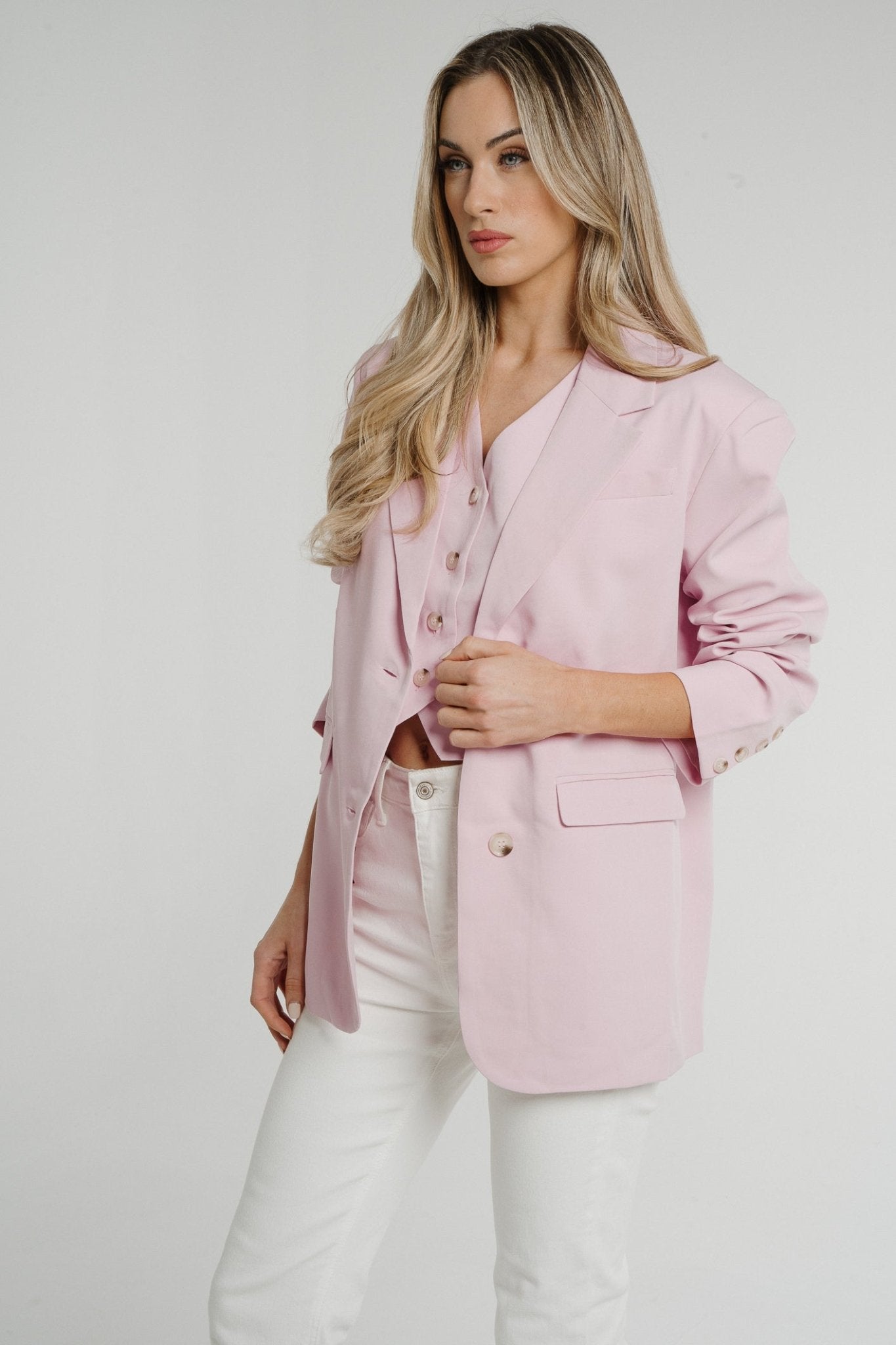 Elsa Blazer In Pink - The Walk in Wardrobe