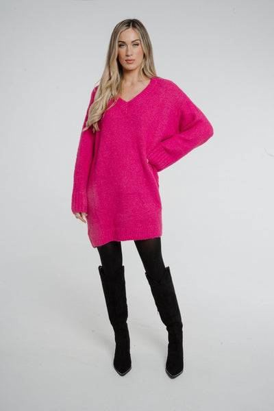 Fuchsia sweater sales dress