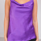 Emilia Violet Cowl Neck Cami - The Walk in Wardrobe
