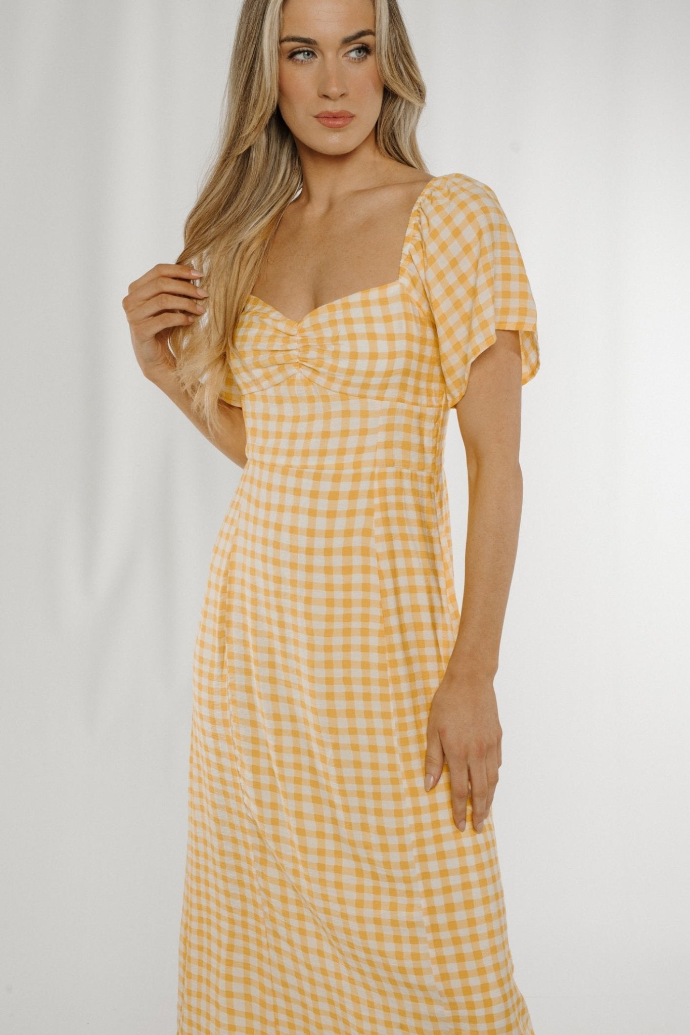 Miss selfridge yellow dress sale