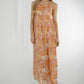 Frankie Tie Shoulder Maxi Dress In Peach - The Walk in Wardrobe