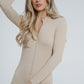 Freya Zip Unitard In Neutral - The Walk in Wardrobe