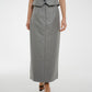 Holly Midi Skirt In Grey - The Walk in Wardrobe