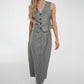 Holly Midi Skirt In Grey - The Walk in Wardrobe