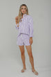 Holly Stripe Two Piece In Lilac & White - The Walk in Wardrobe