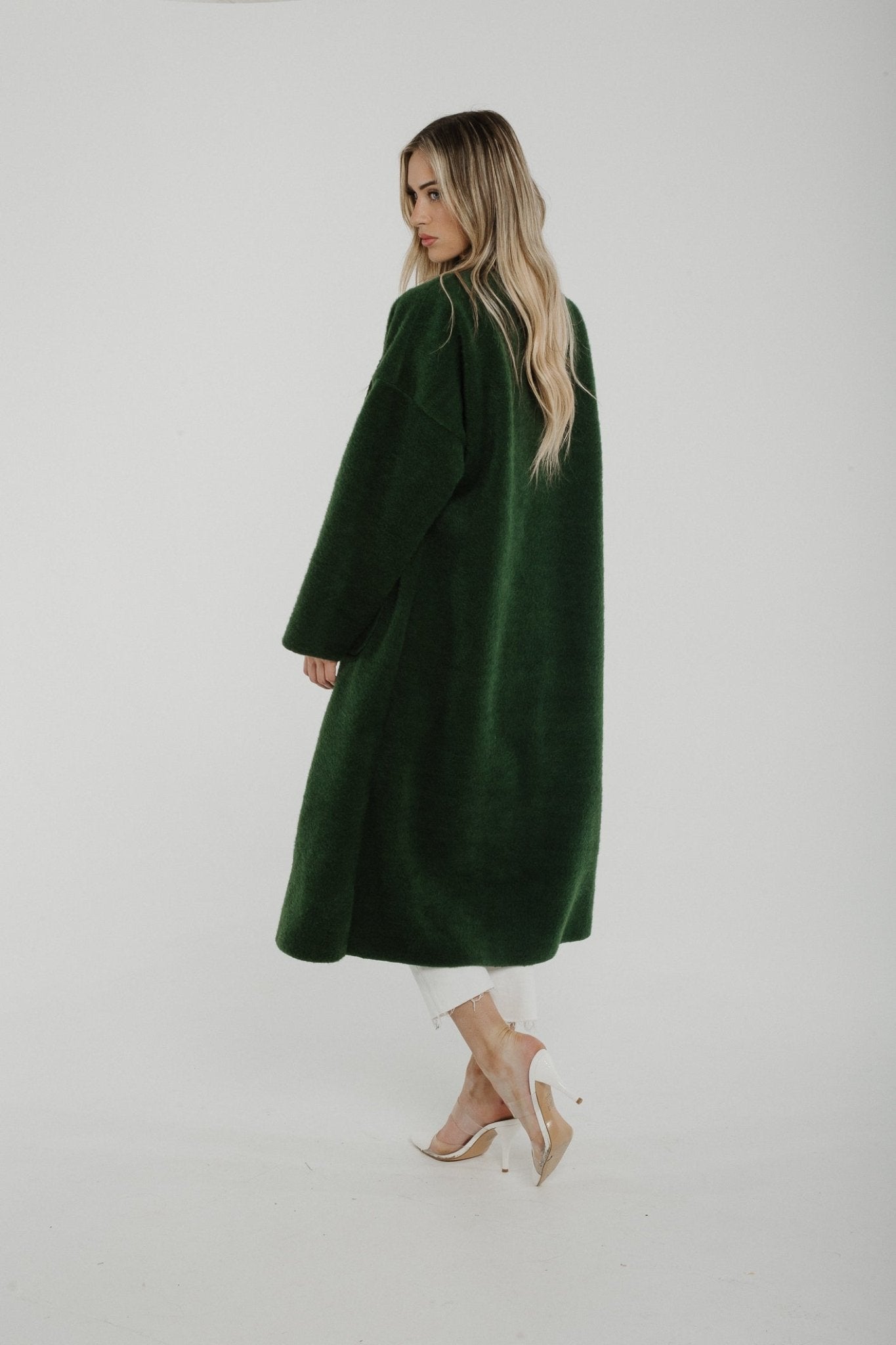 Indie Coat In Green - The Walk in Wardrobe