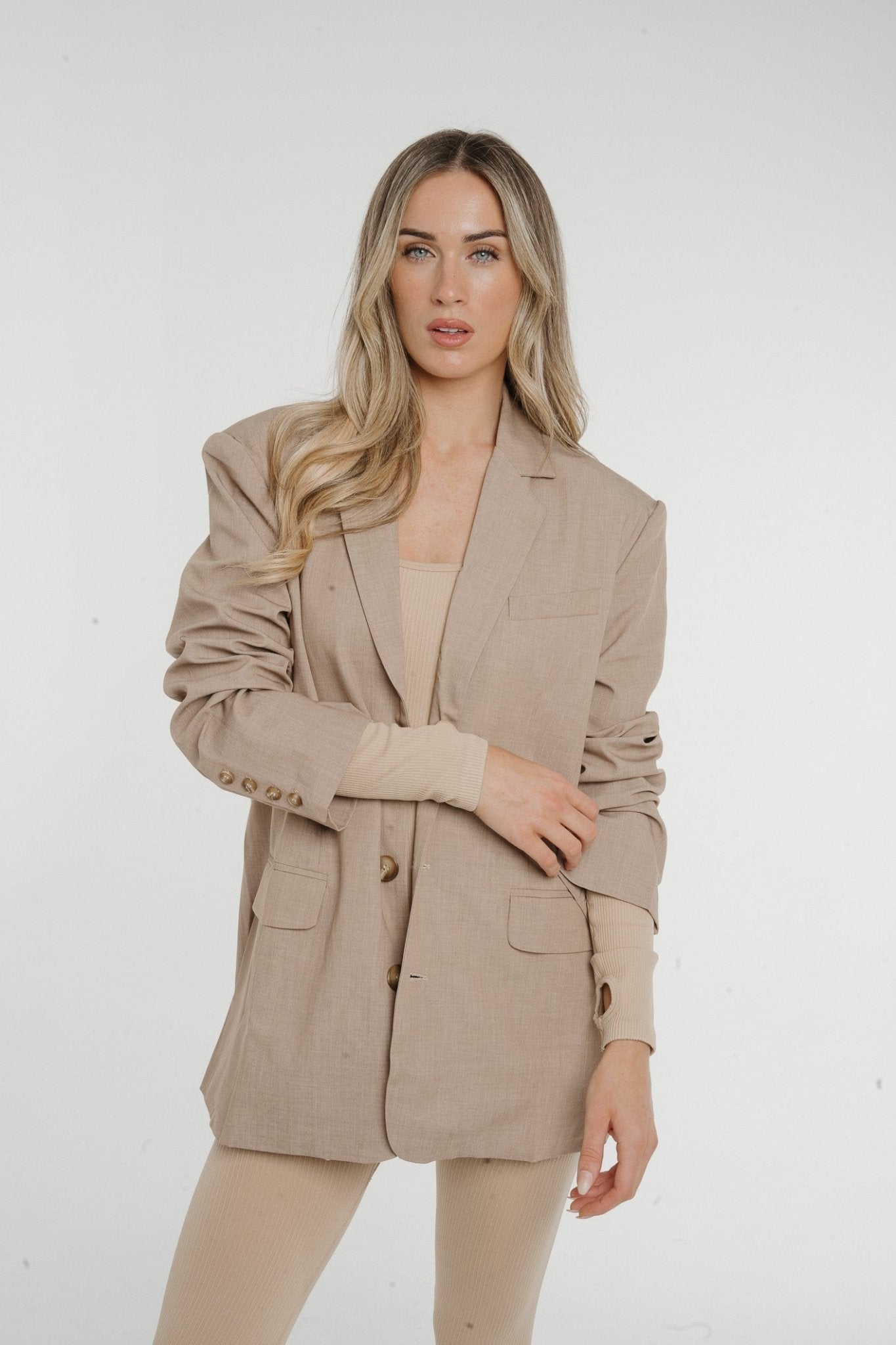 Oatmeal blazer outlet