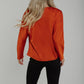 Jasmine Cowl Neck Blouse In Rust - The Walk in Wardrobe
