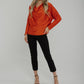 Jasmine Cowl Neck Blouse In Rust - The Walk in Wardrobe