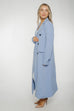 Jayme Longline Jacket In Powder Blue - The Walk in Wardrobe