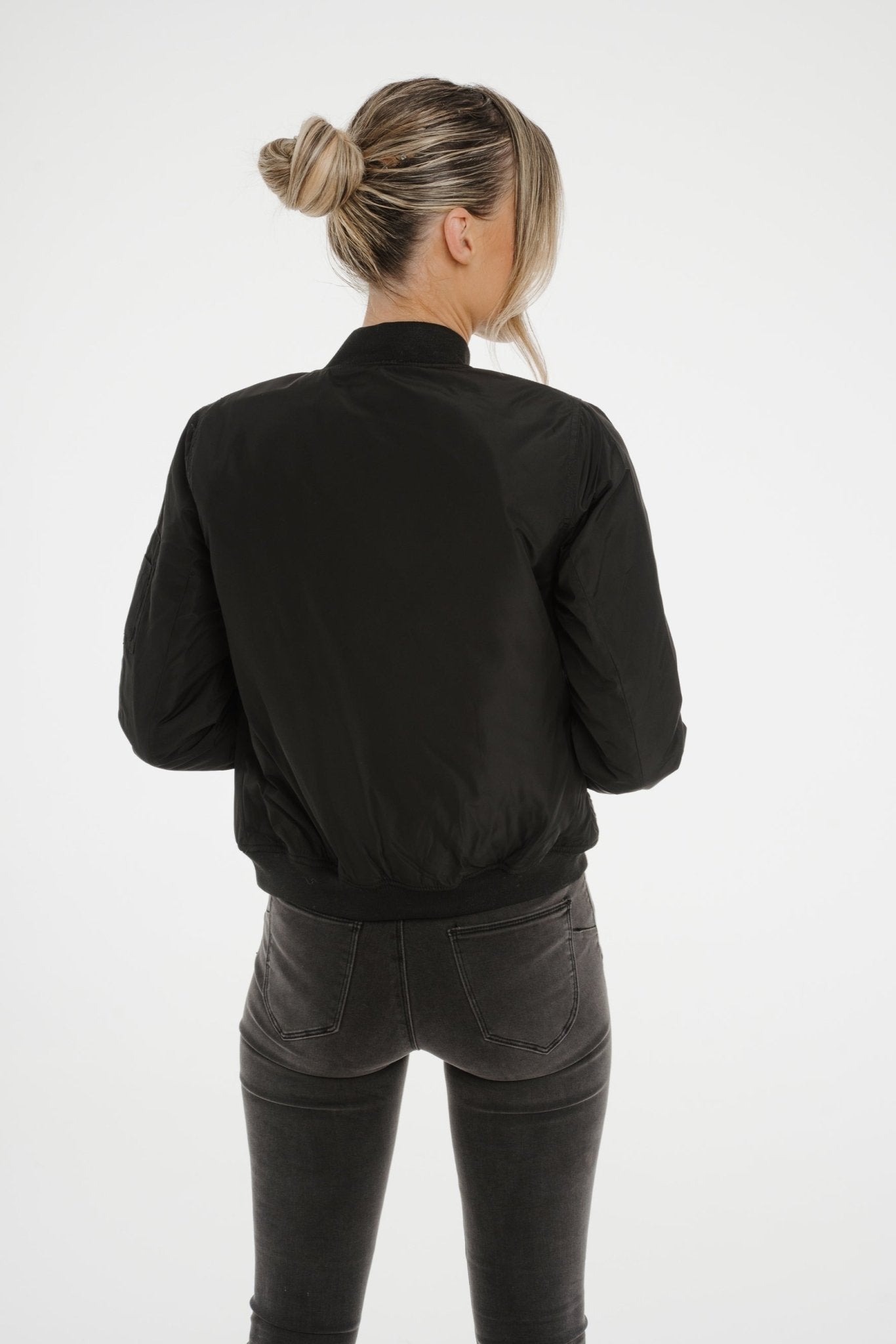 Julia Wing Detail Jacket In Black - The Walk in Wardrobe