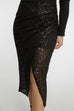 Kate Sequin Skirt In Black - The Walk in Wardrobe