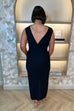 Kayla Chain Detail Dress In Black - The Walk in Wardrobe