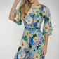 Kayla Floral Jumpsuit In Blue - The Walk in Wardrobe