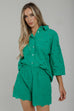 Kendra Broderie Anglaise Two Piece In Green - The Walk in Wardrobe