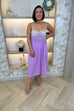 Kendra Crochet Top Dress In Lilac - The Walk in Wardrobe