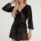 Kendra Embellished Velvet Playsuit In Black - The Walk in Wardrobe