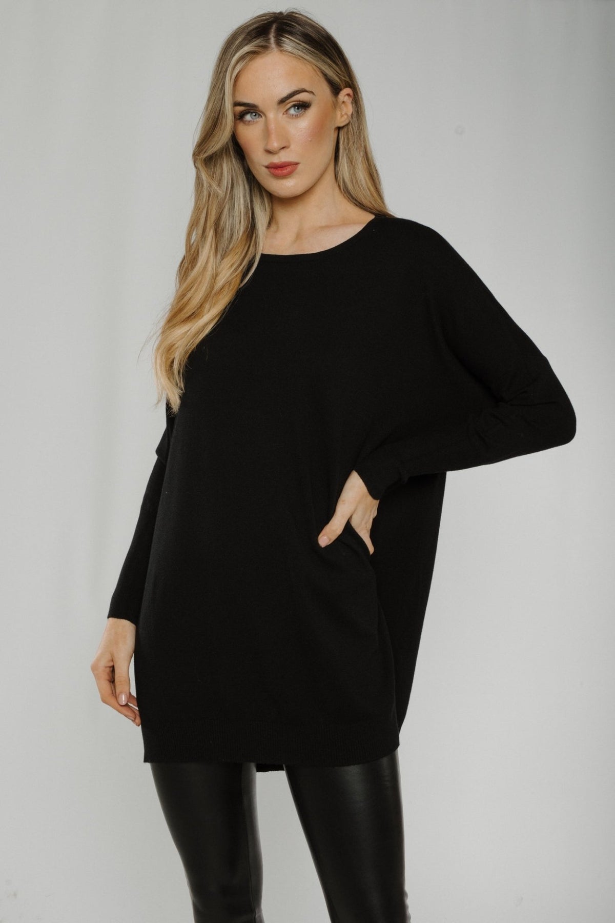 Jane Long Sleeve Top In Black – The Walk in Wardrobe