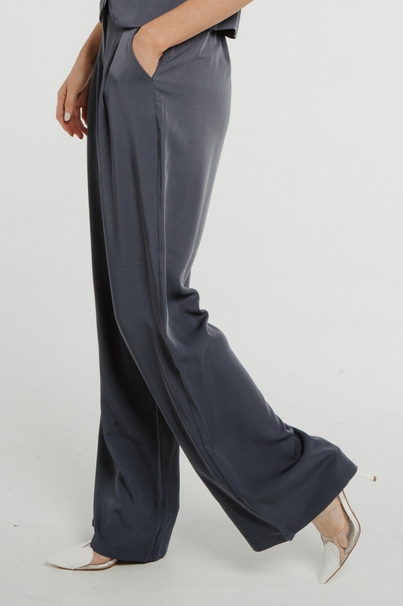 Laura Forever Trouser In Midnight Blue - The Walk in Wardrobe