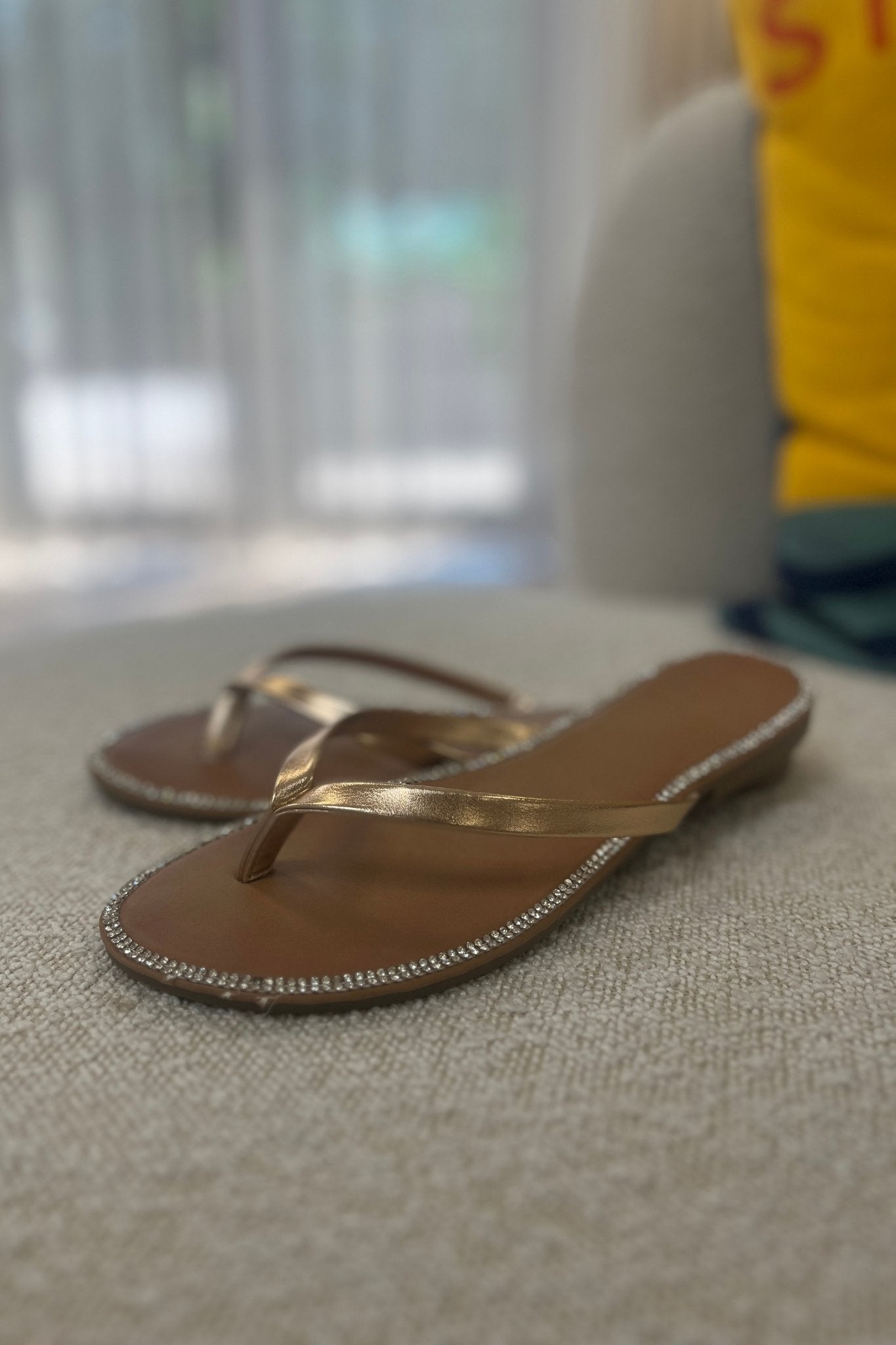 Lauren Flip Flop In Rose Gold The Walk in Wardrobe