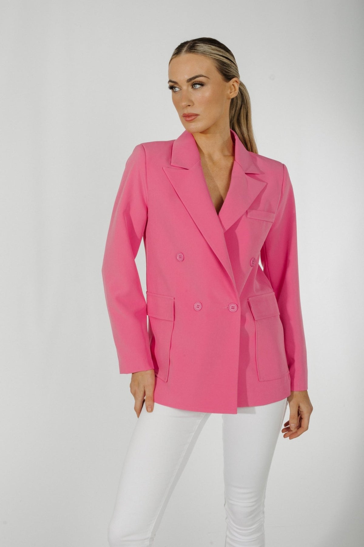Lexi Blazer In Pink - The Walk in Wardrobe
