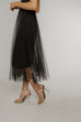 Lexi Tulle Midi Skirt In Black - The Walk in Wardrobe