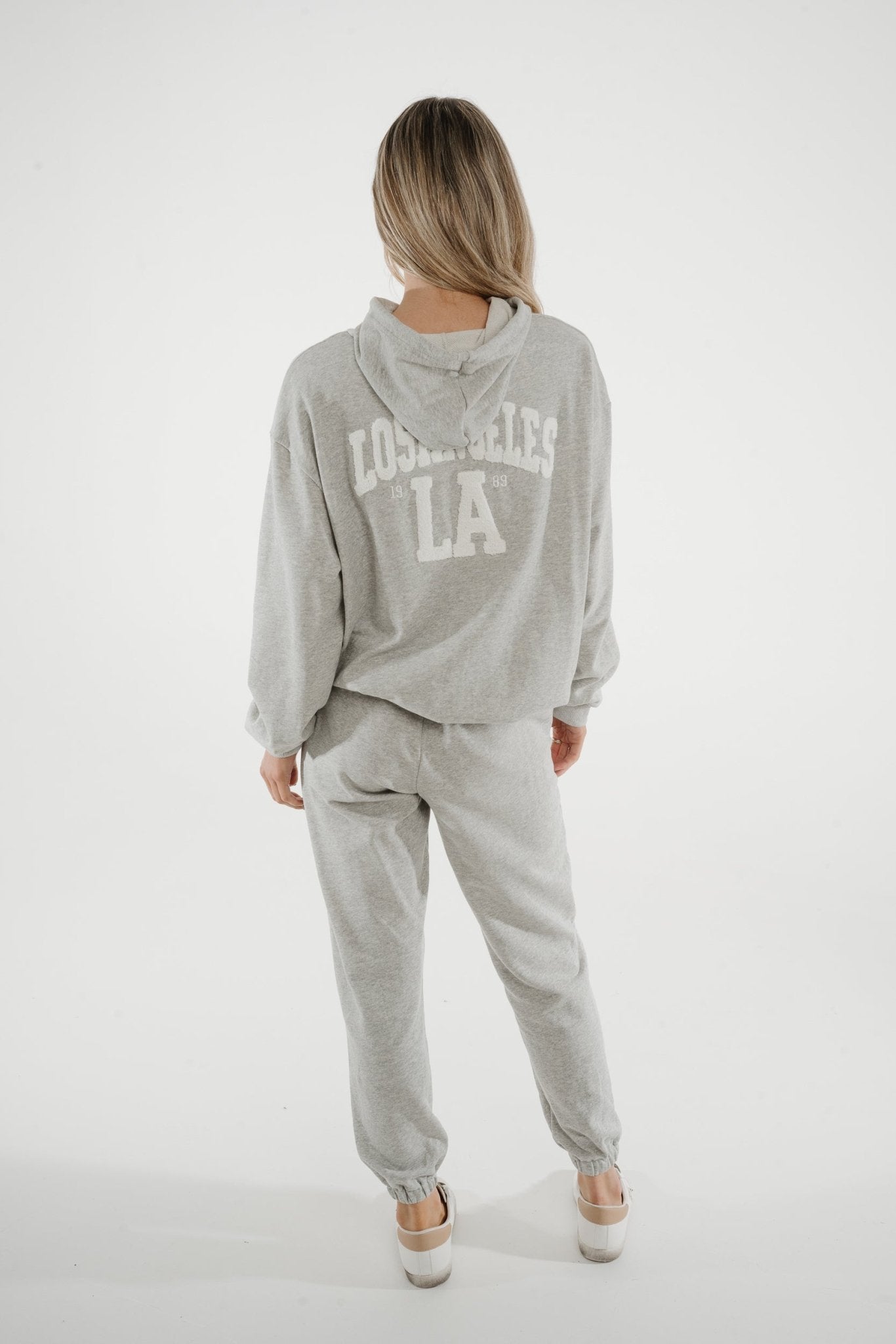 Millie Slogan Hoodie In Grey - The Walk in Wardrobe