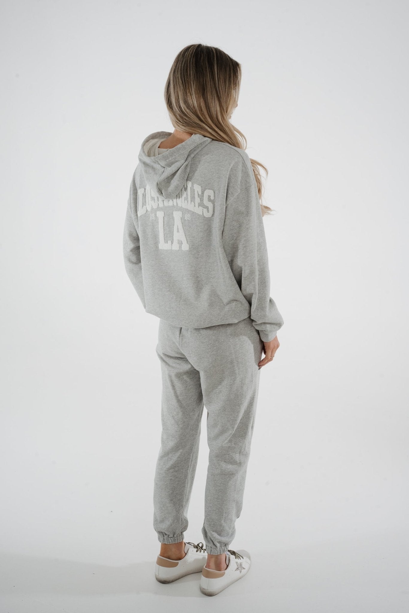 Millie Slogan Joggers In Grey - The Walk in Wardrobe