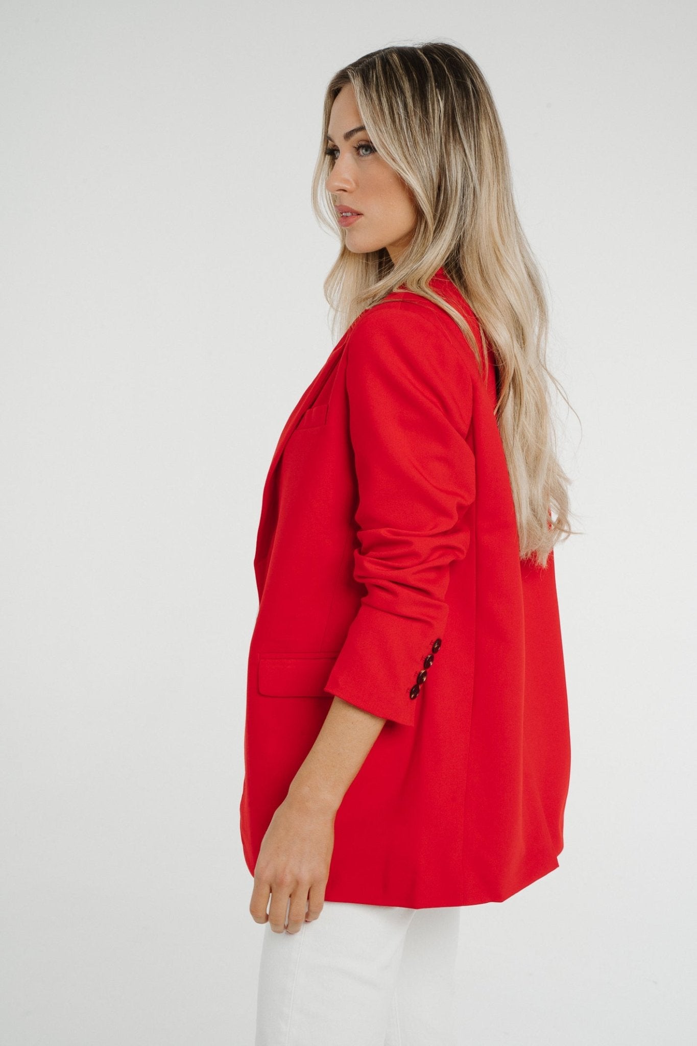 Nadia Blazer In Red - The Walk in Wardrobe