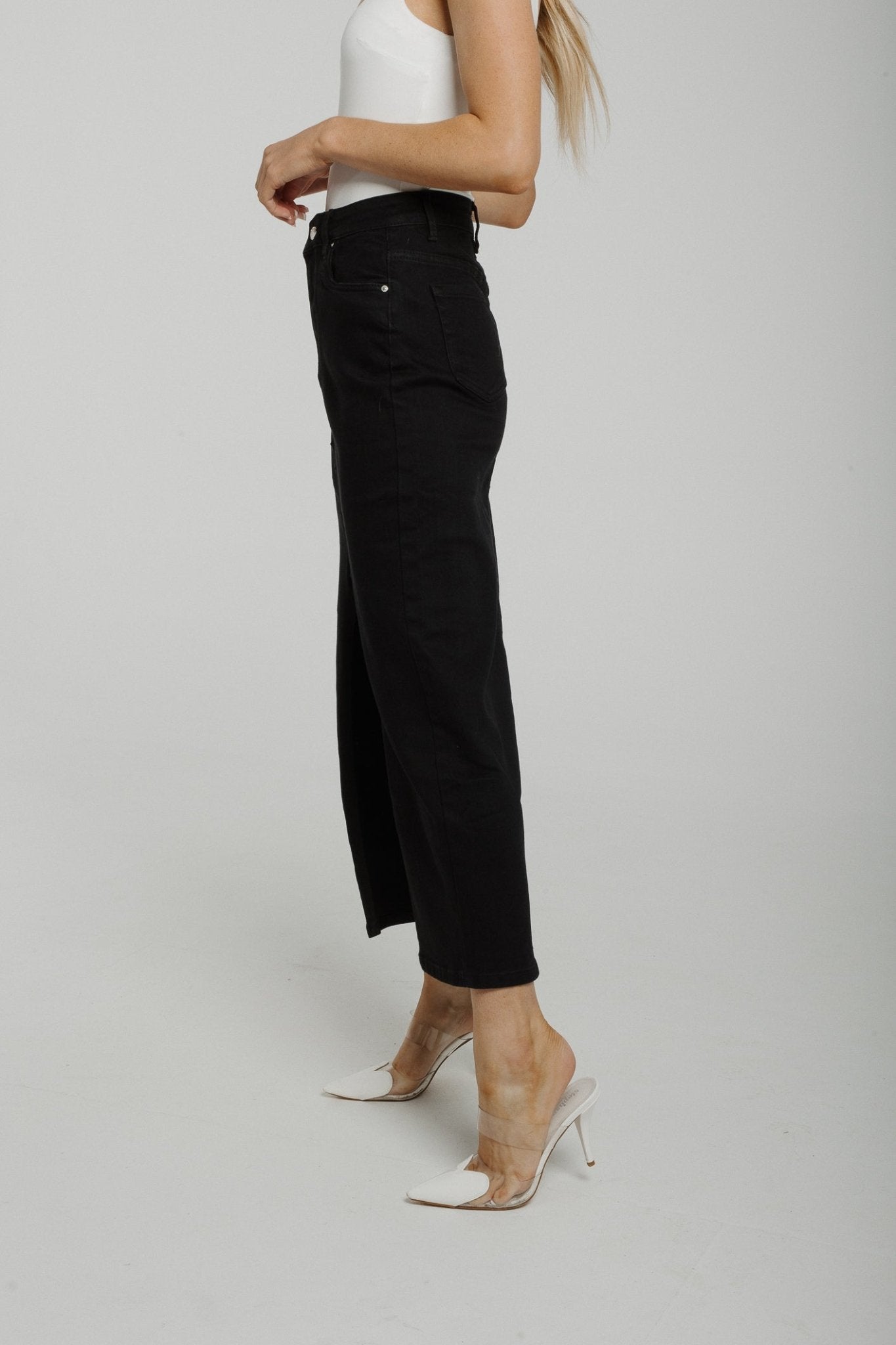 Nancy Denim Maxi Skirt In Black - The Walk in Wardrobe