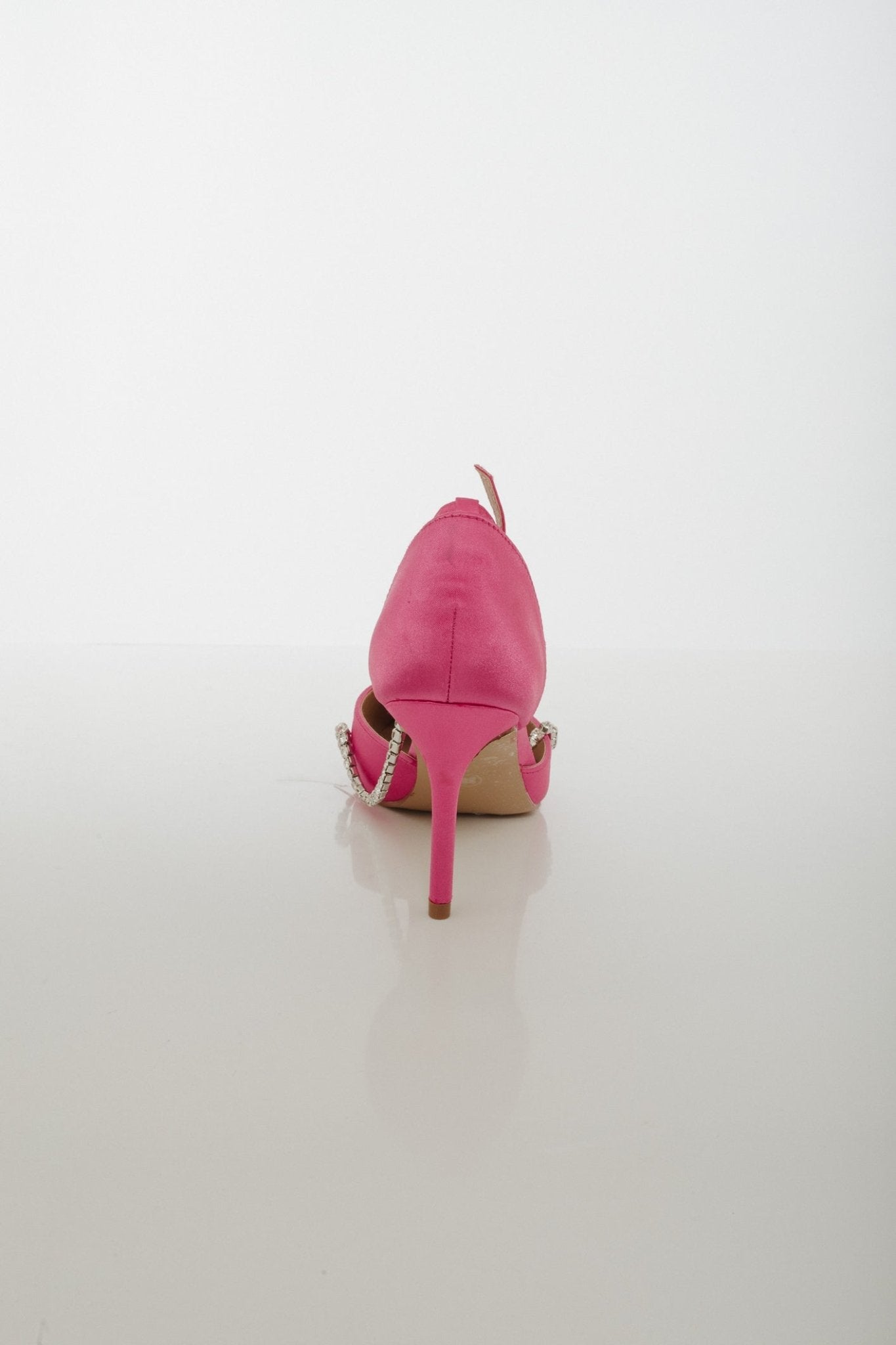 Polly Diamanté Heels In Pink - The Walk in Wardrobe