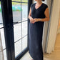 Polly Pleated Dress In Black - The Walk in Wardrobe