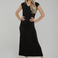 Polly Pleated Dress In Black - The Walk in Wardrobe