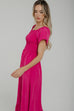 Polly Tiered Dress In Pink - The Walk in Wardrobe